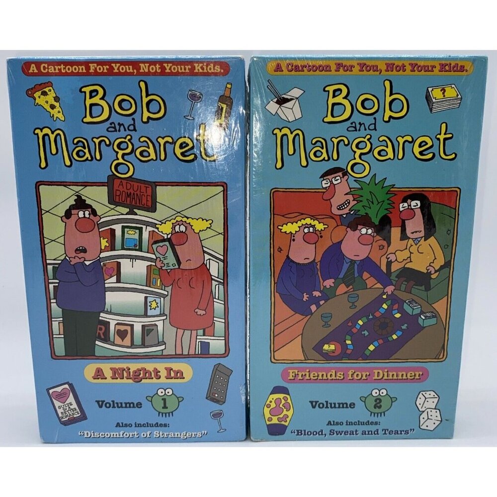 Bob And Margaret VHS Tapes Lot A Night In Volume 1 Friends For Dinner Volume 2